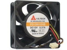 Y.S. Tech FD128032HB DC12V 0.37A 80mm 3-Pin Computer Server Case Cooling Fan picture