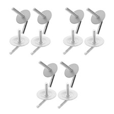 Universal Fan Pedestal Assembly Bolts Set 12Pcs Silver Iron Material picture