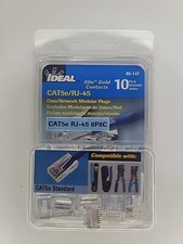 Ideal Cat5e/RJ-45 8P/8C Modular Plugs - (Pack of 10) picture