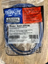 Tripp Lite N201-005-BL Cat6 Gigabit Blue Snagless Patch Cable 5ft picture