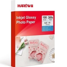 115gsm Thin Glossy Photo Paper 100 Sheets 8.5x11 Inches,Inkjet Printing Paper... picture