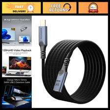10FT USB-C Extension Cable, 40Gbps Data Transfer, 240W Fast Charging, 8K Video picture