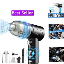 Compressed Air Duster-Vacuum Keyboard Cleaner-Air Blower 3-in-1-Electric Air ... picture