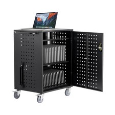 VEVOR Charging Cart Mobile Locking Charging Cart 36 Devices for Laptop & Tablet picture
