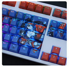 Spider-Man Theme Mechanical keyboard keycaps RGB OEM High keyboard 108KEYS NEW picture