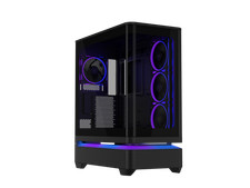 ASUS Prime AP304 ARGB ATX PC Gaming Case Tempered Curved Glass; Four Built-in picture