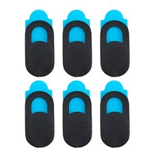 6Pcs Durable ABS Plastic Webcam Cover Slider for Phone Laptop Privacy Black picture