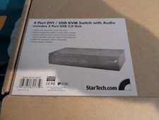 StarTech 4 Port DVI USB KVM Switch w/Audio + 2 Port USB 2.0 HUB - NEW picture