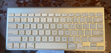 Apple A1314 Wireless Bluetooth Keyboard Silver/White QWERTY English Media Keys picture