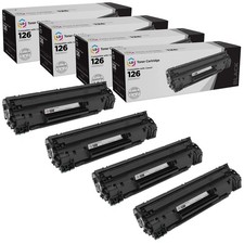 LD 4PK Replacement Canon 126 CRG126 Black Toner ImageClass LBP6200d LBP6230dw picture