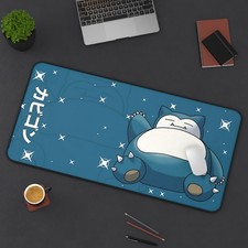Snorlax Pokemon Japanese Desk Mat Mouse Pad, Long Desk Mats, Anime Game picture