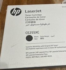 HP CE255XC  Black High-Yield Laserjet Toner Cartridge NEW Never Open picture