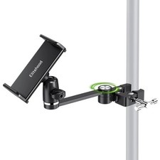 elitehood 8.5in Long Arm iPad Holder for Mic Stand, 360° Adjustable Aluminum ... picture