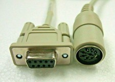 5FT DB9F to DIN8F Serial Cable – Legacy RS-232/RS-422 Interface Lead 35801-60 picture
