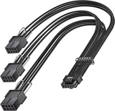 Fasgear 16pin GPU Cable to 3X 8 pin PCIe Extension -30cm PCI-e 5.0 (12+4) 12VHPW picture