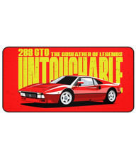 Vintage 288 GTO Supercar Mouse Pad 80s, Red Classic Turbo Coupe Art Desk Mat picture