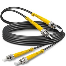 65ft / 20m Armored OD5mm OS2 ST To ST Single Mode Fiber Optic Patch Cord picture