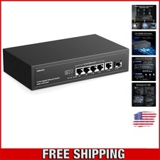 Effortless 6-Port Gigabit PoE+ Switch - Metal Case, Enhance Network Performance picture