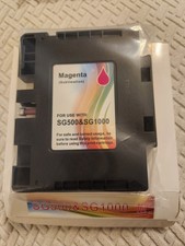 SG500 SG1000 Sublimation Ink Cartridge w/ Chip for Sawgrass Magenta Printer 1pk picture