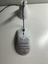 Glorious PC Gaming Race Glossy White Wired Mouse. With mouse stand cable holder. picture