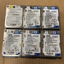 6-pack LOT WD Scorpio Blue WD1600BEVT 160GB 5400RPM 2.5