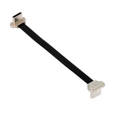 NFHK Angled USB-C Type C to Ultra Slim Flat Power USB2.0 Data 70mm picture