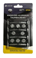 Corsair Crystal Series 570X Clear (Silver) Anodized Aluminum Thumbscrews picture