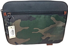 Fossil Tablet Case Pad Tech Camo Organization Zip Pouch Multi Function NWT picture