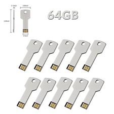 Key Shape USB 2.0 Flash Drives 64GB Memory Stick USB Thumb Drives LOT picture