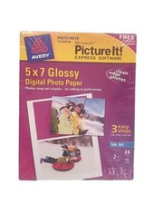 Avery Inkjet Photo Paper 5x7 Glossy 24 Sheets White 230 gsm Premium Heavyweight picture