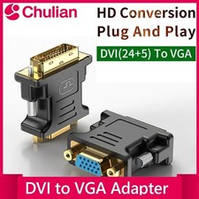 DVI-I 24+5 Pin Male to VGA Female Adapter 1080P Video Converter PC HDTV picture