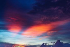 Landscape sky clouds sunset Custom Gaming Mat Desk picture