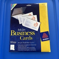 Avery 8371 Business Cards | Matte White | 250 cards | 2'' x 3 1/2'' | NOS picture