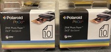 2 Polaroid PoGo Zink Photo Paper 10 pack, 2”x3” ***use by date was 2009*** picture