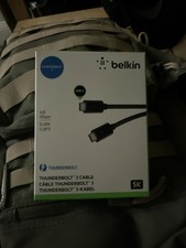 Belkin - 3ft 5k Thunderbolt Cable UBS C - Black   (4GB speed  2.6ft) new sealed  picture