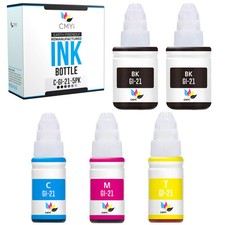 5PK Compatible Canon GI-21 Printer Ink Bottles for Canon PIXMA G1220 G2260 G3260 picture