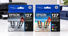 Genuine Epson 127 XL Ink Set T127120-S T127520-S Black Cyan Magenta Yellow picture