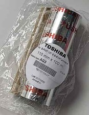 1x TOSHIBA AG3 Thermo Transfer Farbband BLACK 110mm X 100m B-FV4T 1/2