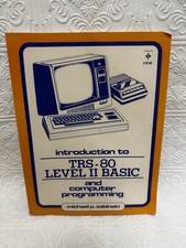VNTG 1980 Introduction TRS-80 Level II BASIC Computer Programming Book Zabinski picture