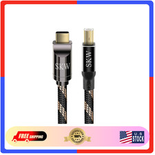 SKW Audiophiles USB-C to USB-B Printer Cable, High Speed DAC, 6.5ft/2m picture