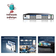 Durable 16-Port Gigabit Switch: 240W Power Supply & Long-Distance Data Extend picture