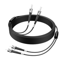 HYX FIBER CABLE-ST to ST Single Mode Fiber Patch Cable,33ft/10m,ST-ST Outdoor picture
