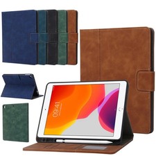 For iPad 5 6 7 8 9 10 11th A16 Air 12 3 Pro Folio Leather Smart Case Cover Stand picture