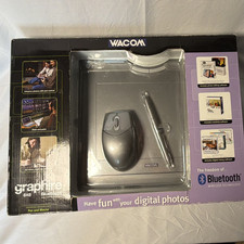 Wacom Graphire 6x8 Bluetooth Wireless Graphics Tablet Kit w/ Pen & Mouse picture