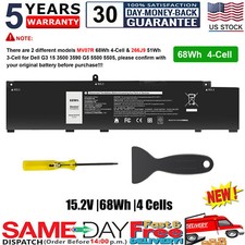MV07R MVO7R 68Wh Battery for Dell G3 15 3500 3590 G5 5500 5505 SE JJRRD W5W19 picture