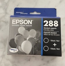 Lot Of 3 Epson 288 Black Ink Cartridges  2-Pack picture
