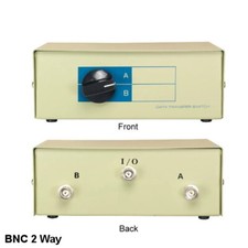 Kentek BNC Manual Data Switch 2 Way Rotary Dail Type Coaxial Display CCTV AB picture