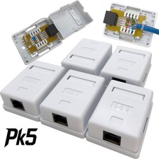 1050 Pk5 Integrated Cat6 Jack One Port Wall Box - Convenient all in one cat6 box picture
