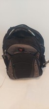 Swiss Gear Laptop Backpack Carrying Bag Triple Computer Protection Black Grey  picture