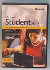 Microsoft Student 2006 Software w/Microsoft Encarta Encyclopedia DVD - Sealed picture